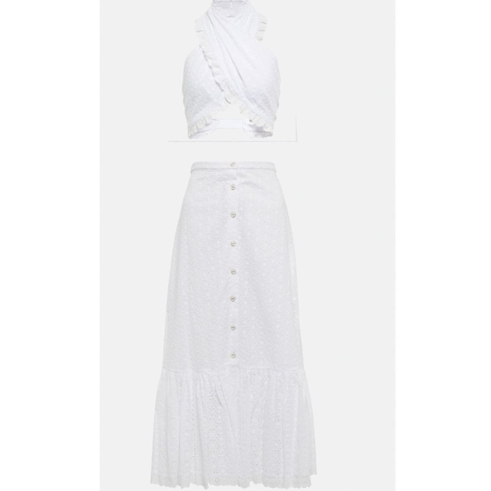 CAROLINE CONSTAS Crop Top & Skirt Set